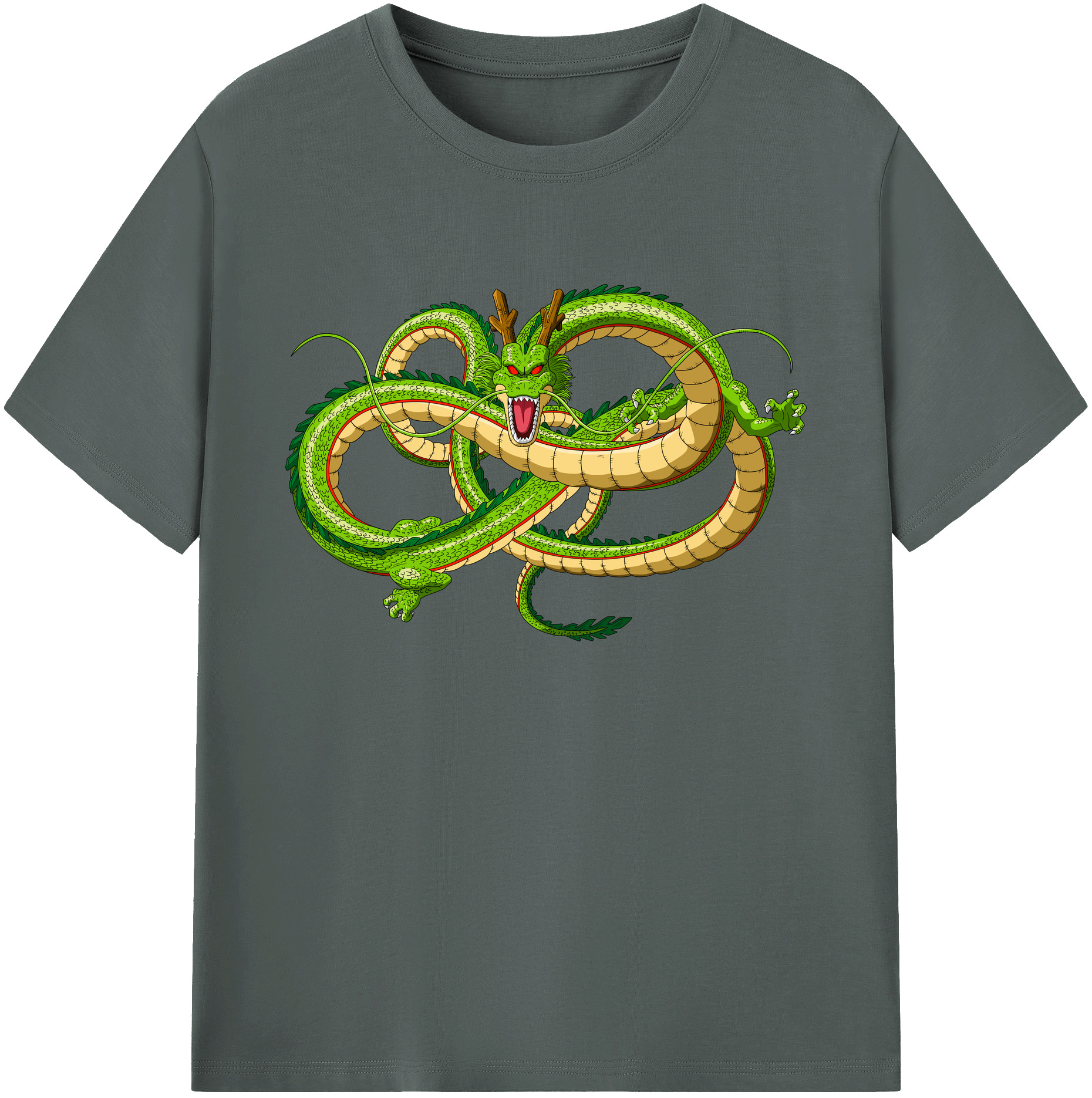 （画像用） ドラゴンボール 神龍 シェンロン DRAGON BALL Shenron 綿100％ メンズ半袖Tシャツ｜肌触りやわらか＆通気性